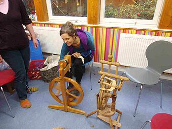Foto: BN-Ortsgruppe Margetshöchheim Spinnrad