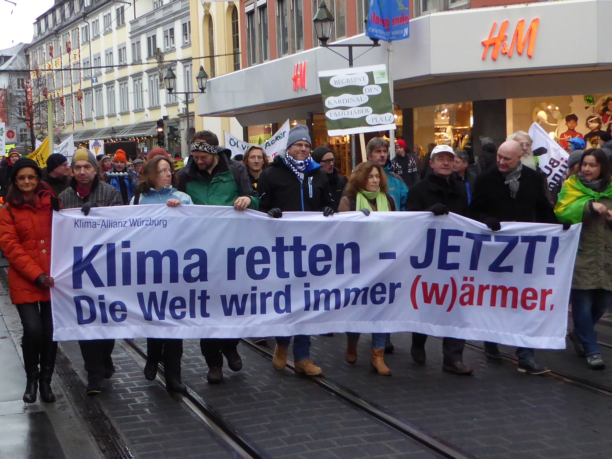 Klimademo; Foto: BUND Würzburg