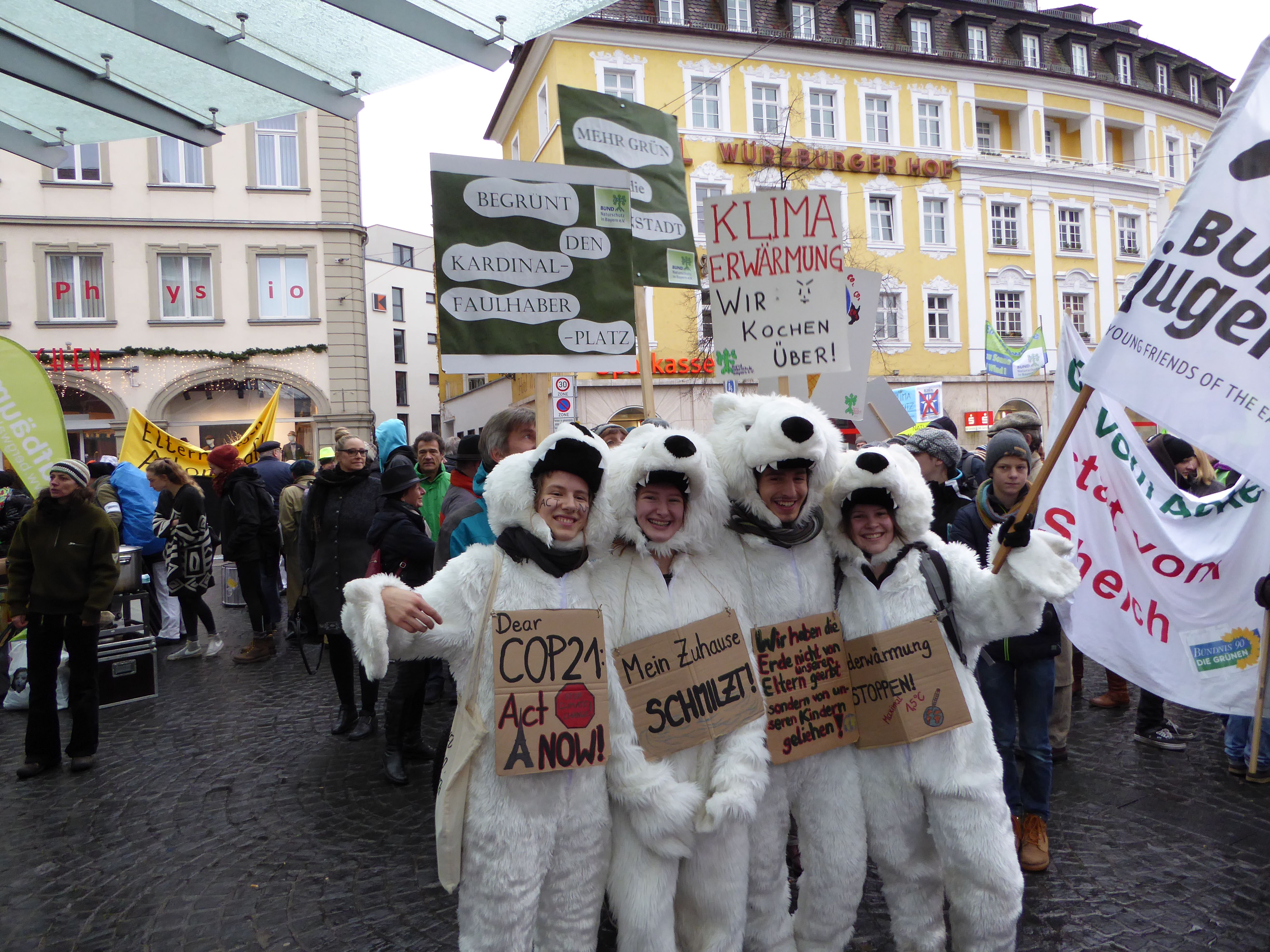 Klimademo; Foto: BUND Würzburg