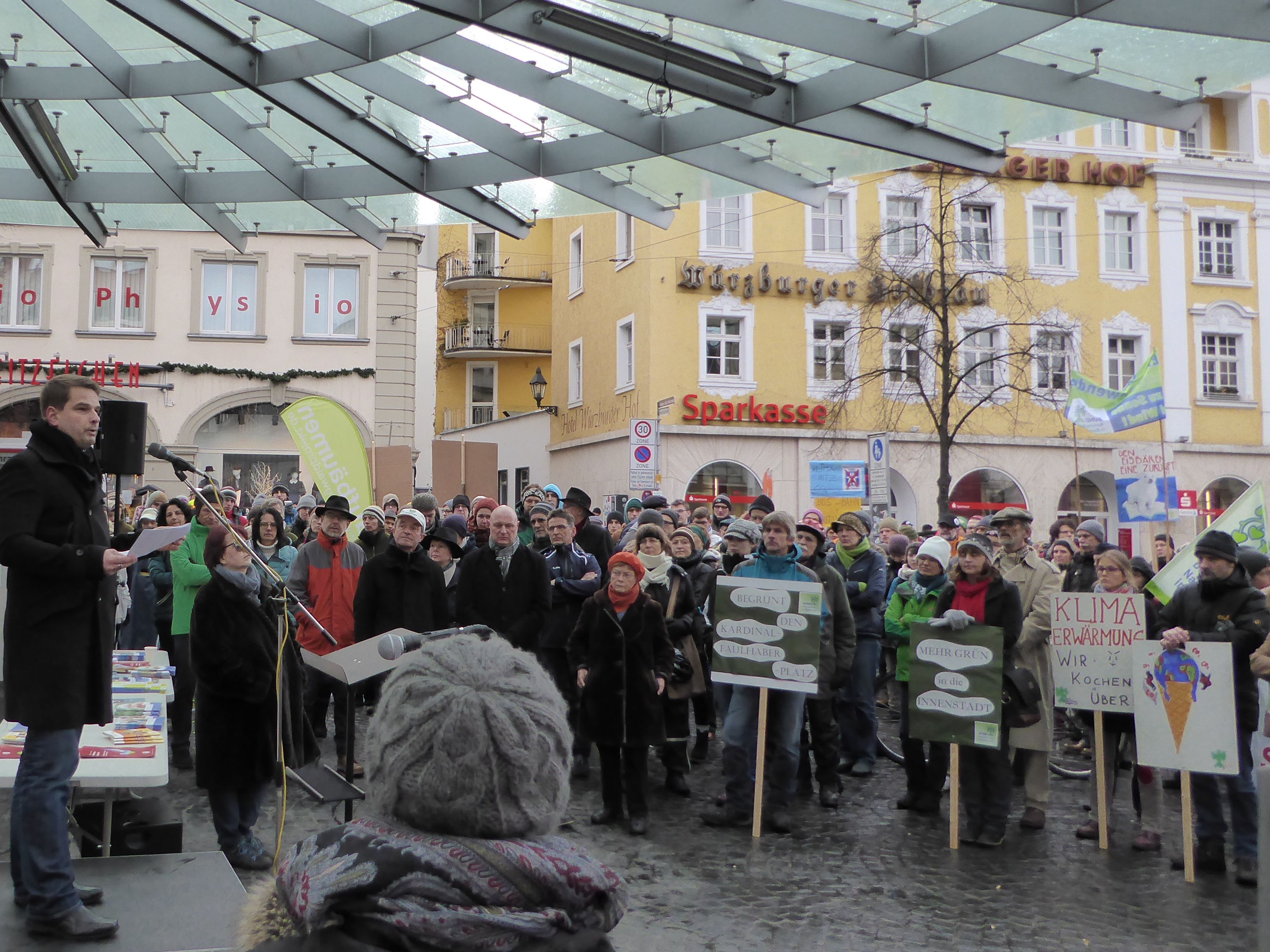 Klimademo; Foto: BUND Würzburg