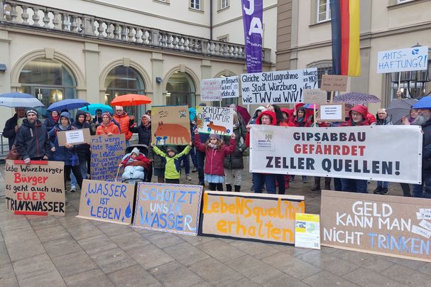 „Protest gegen Gipsbergwerk - Protestaktion pro WSG“; Foto: Armin Genser