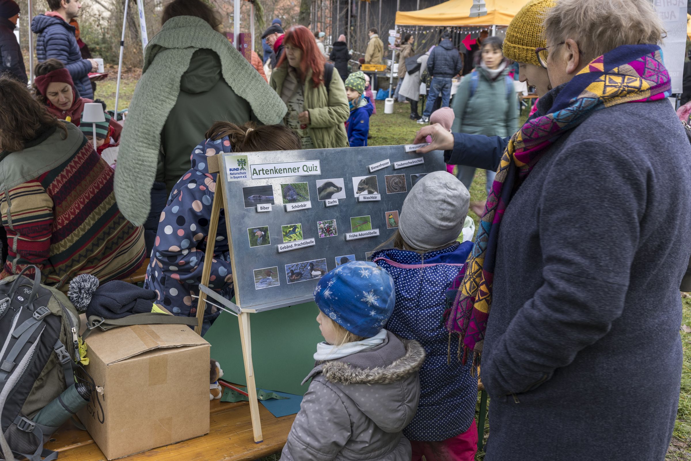 Das Artenkenner-Quiz wurde rege nachgefragt (Bild: Gudrun Müller)