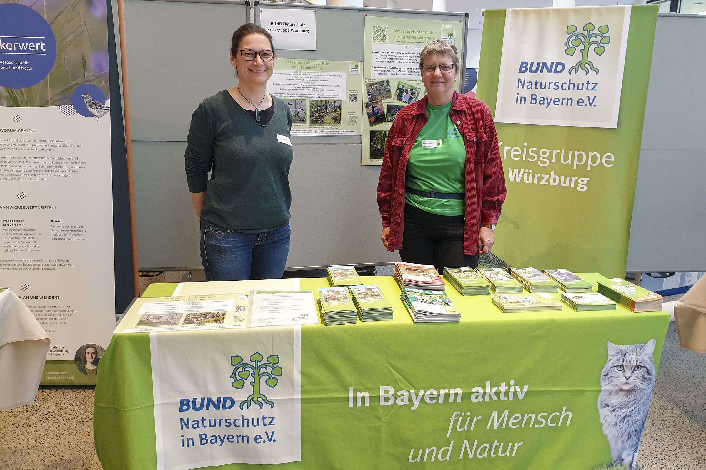 Informationsstand im CCW beim 7. Bayerischen Nachhaltigkeitstag, 07.11.2023