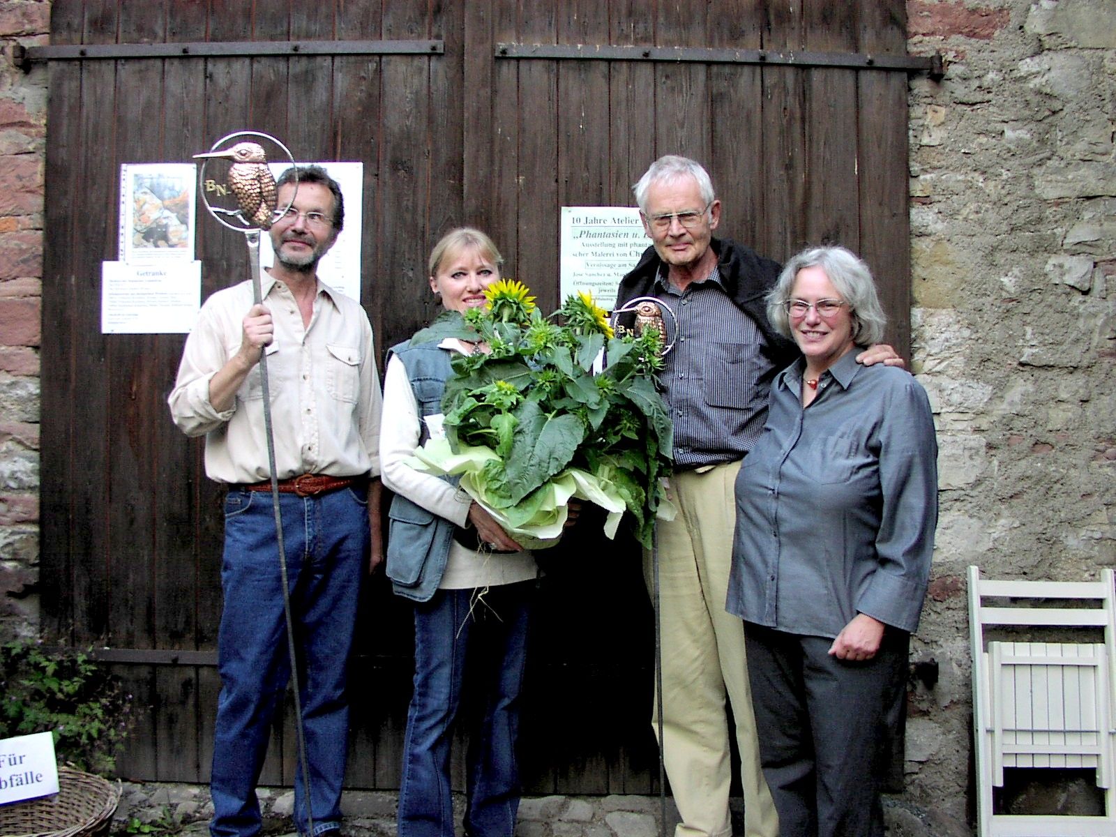 v.l. Peter Etthöfer, Christina Etthöfer Prof. Hermann, Brigitte Muth.-von Hinten